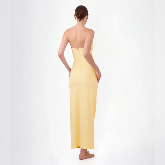 BAHIA MARIA MAIA DRESS IN BUTTERCREAM, SIZE SMALL - Picture 3 of 5